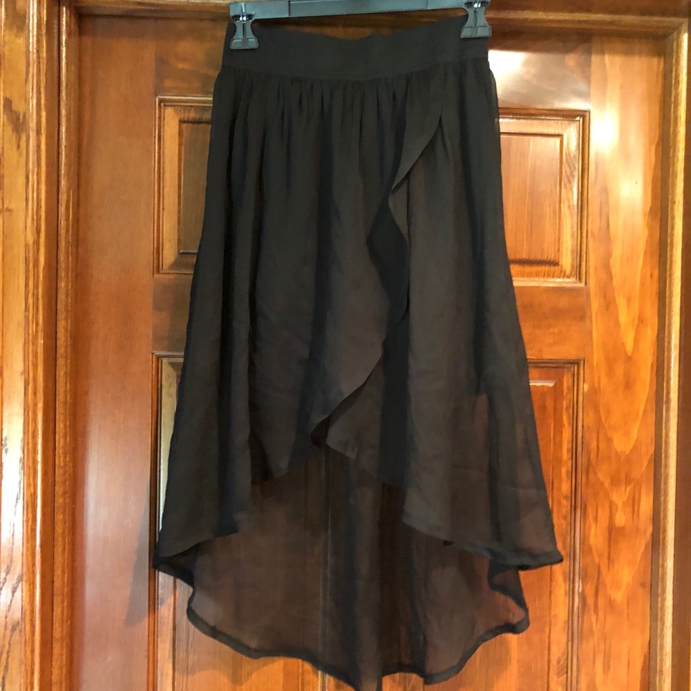 High low flowy skirt